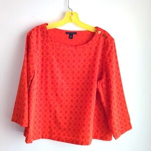 Tommy Hilfiger orange l/s top